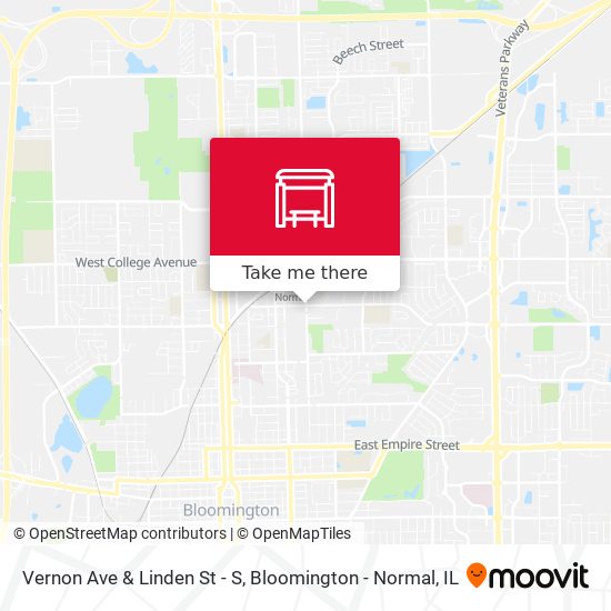 Vernon Ave & Linden St - S map