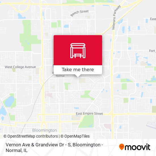 Vernon Ave & Grandview Dr - S map
