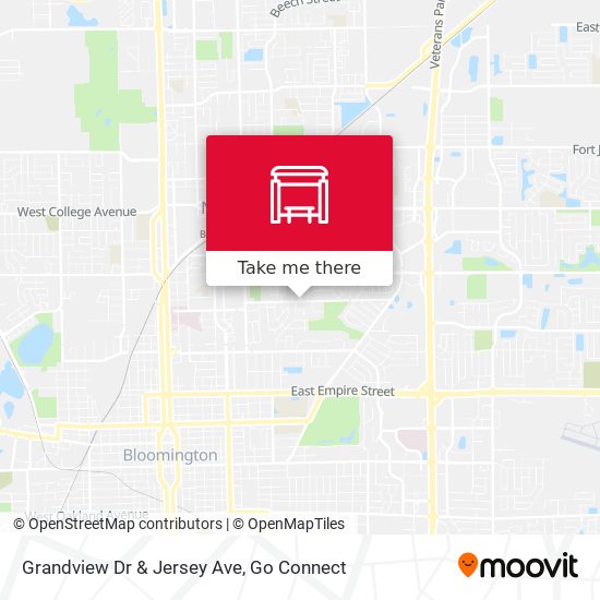 Mapa de Grandview Dr & Jersey Ave
