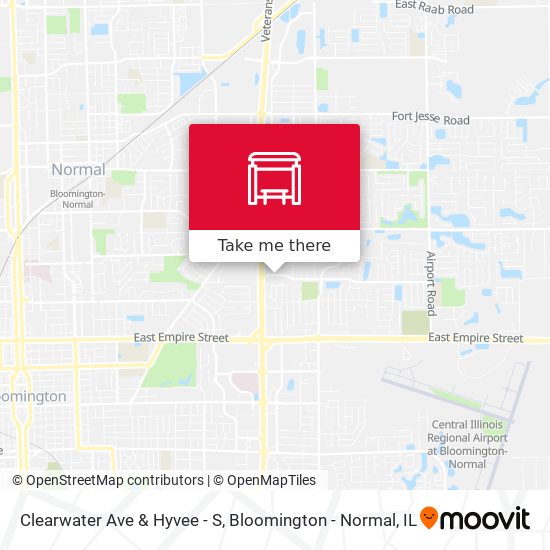 Clearwater Ave & Hyvee - S map