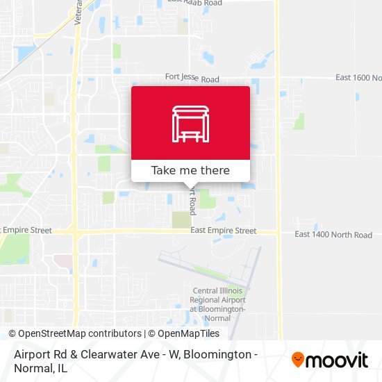 Airport Rd & Clearwater Ave - W map