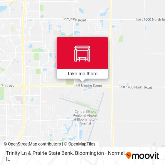Trinity Ln & Prairie State Bank map