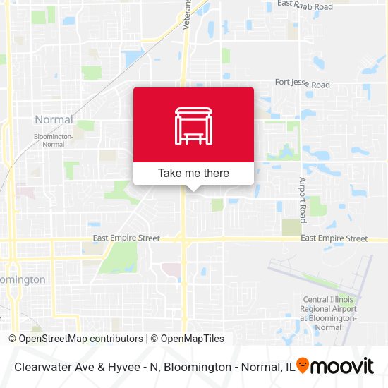 Mapa de Clearwater Ave & Hyvee - N