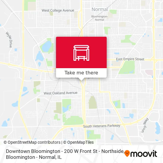 Downtown Bloomington - 200 W Front St - Northside map