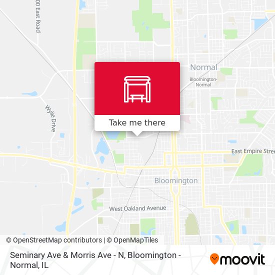 Seminary Ave & Morris Ave - N map