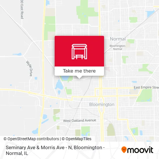 Mapa de Seminary Ave & Morris Ave - N