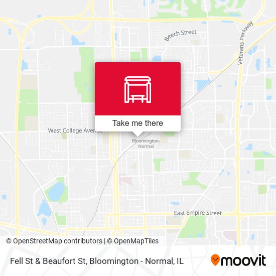 Fell St & Beaufort St map