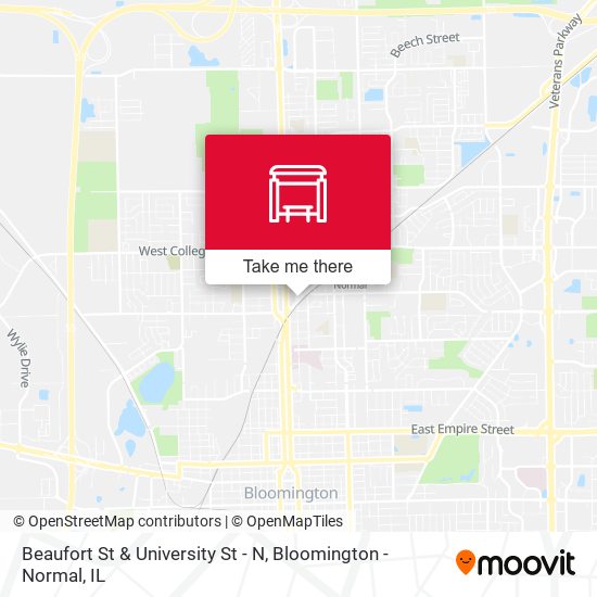 Beaufort St & University St - N map