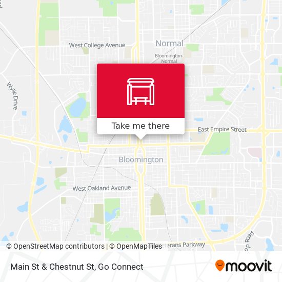 Main St & Chestnut St map