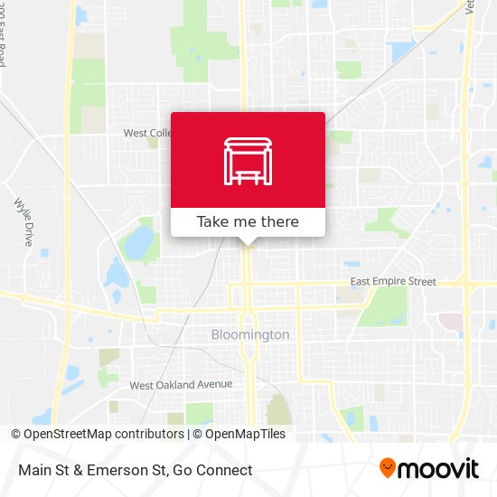 Main St & Emerson St map