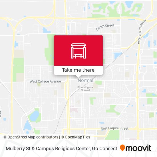 Mapa de Mulberry St & Campus Religious Center