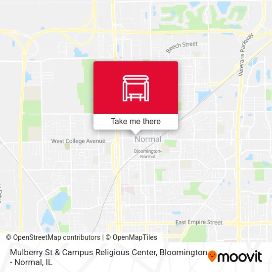 Mulberry St & Campus Religious Center map