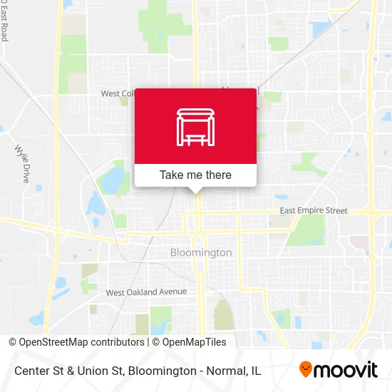 Center St & Union St map