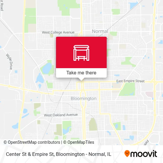 Center St & Empire St map