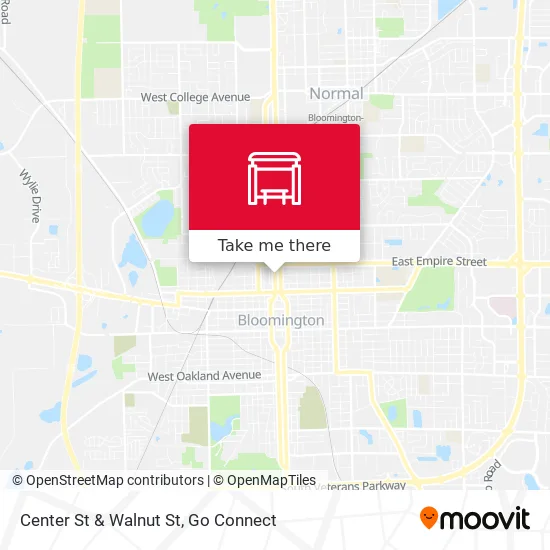 Mapa de Center St & Walnut St