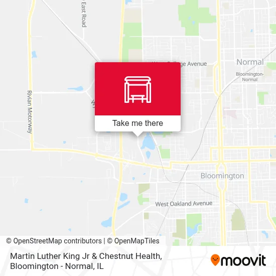 Martin Luther King Jr & Chestnut Health map