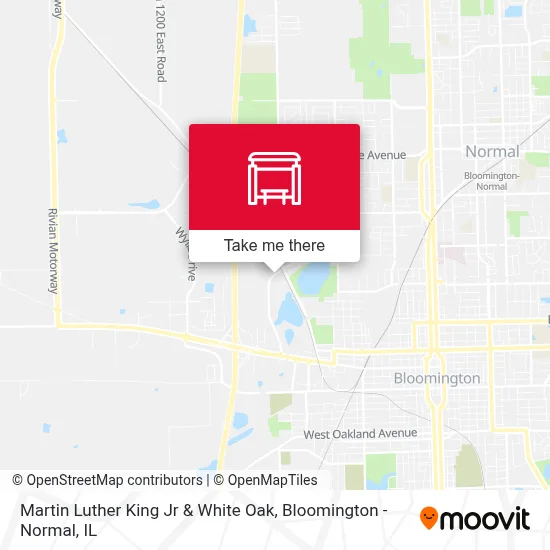 Martin Luther King Jr & White Oak map