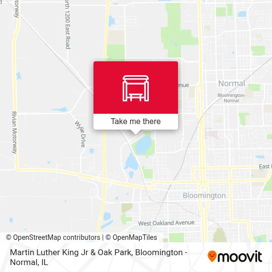 Martin Luther King Jr & Oak Park map
