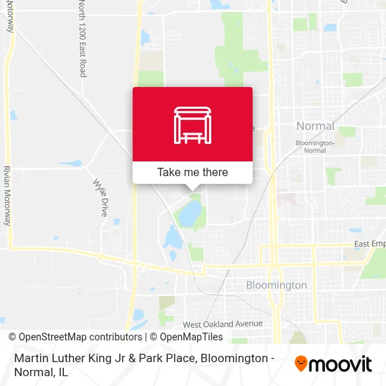 Martin Luther King Jr & Park Place map