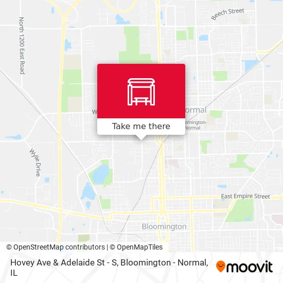 Mapa de Hovey Ave & Adelaide St - S