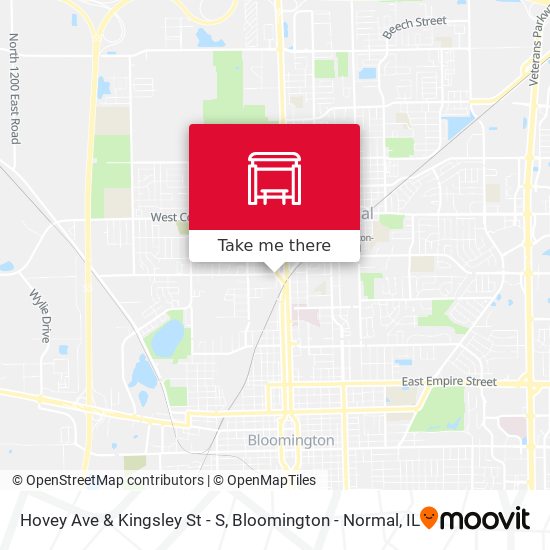 Hovey Ave & Kingsley St - S map