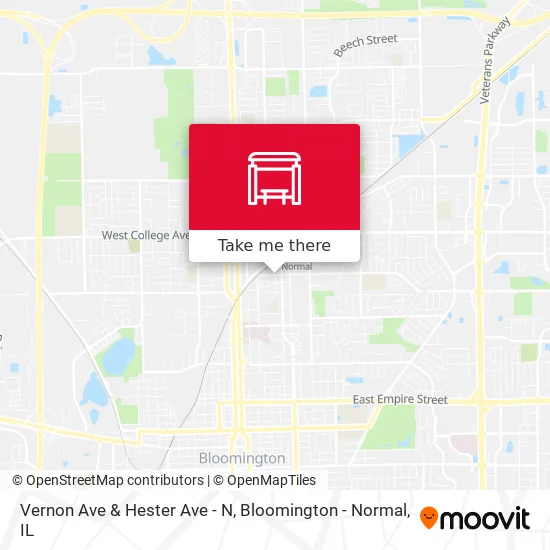 Mapa de Vernon Ave & Hester Ave - N