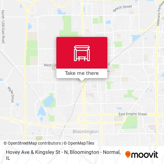 Mapa de Hovey Ave & Kingsley St - N