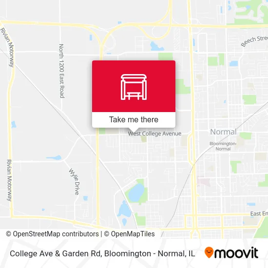 College Ave & Garden Rd map