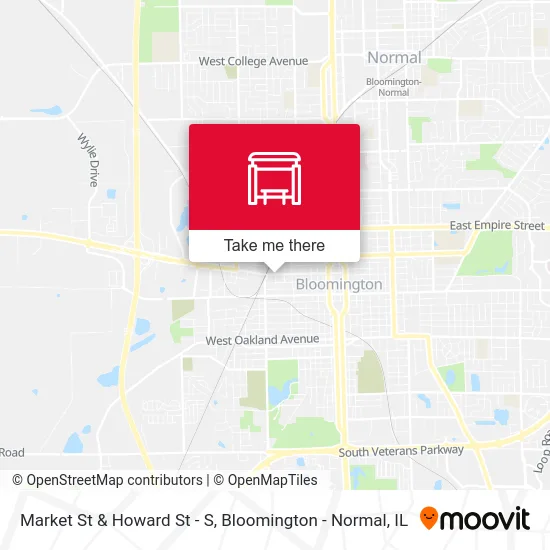 Market St & Howard St - S map
