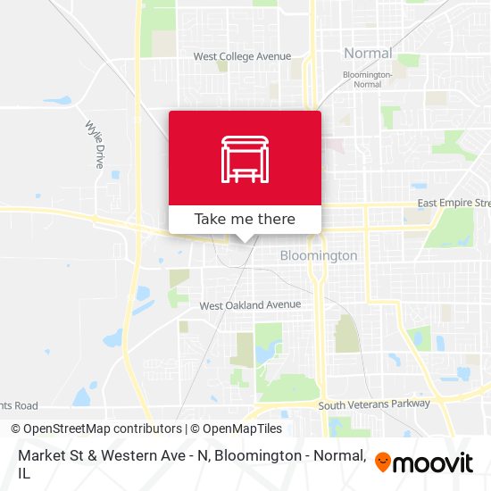 Market St & Western Ave - N map