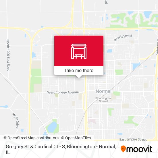 Gregory St & Cardinal Ct - S map