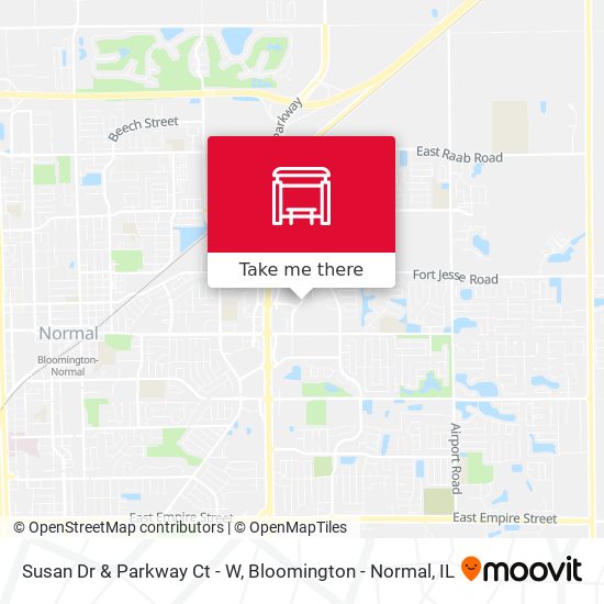 Susan Dr & Parkway Ct - W map