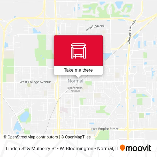 Linden St & Mulberry St - W map