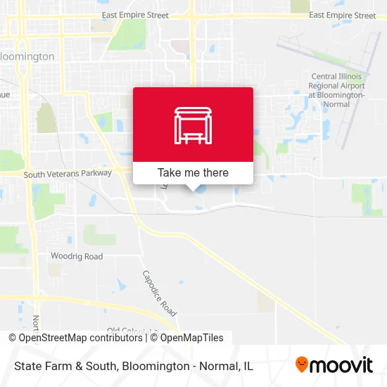 State Farm & South map