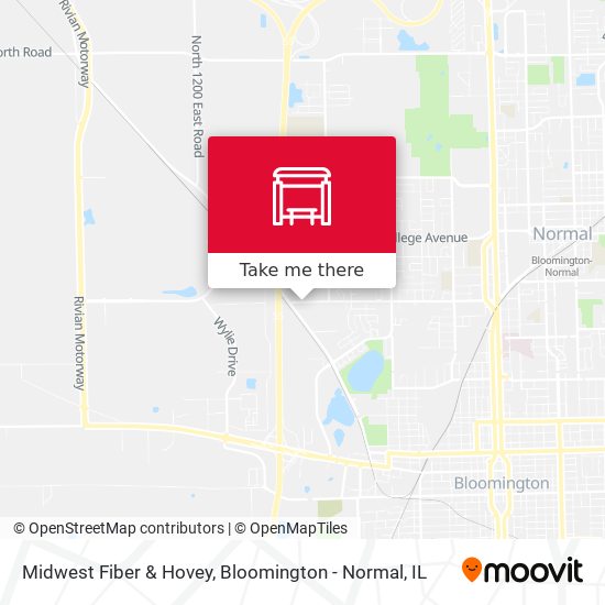 Midwest Fiber & Hovey map