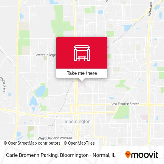 Carle Bromenn Parking map