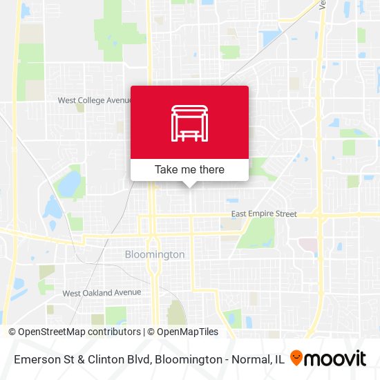 Emerson St & Clinton Blvd map