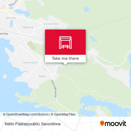 Nätki Päätepysäkki map