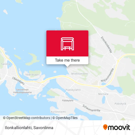 Ilonkallionlahti map