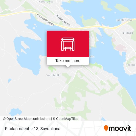 Ritalanmäentie 13 map