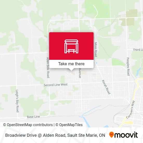 Broadview Drive @ Alden Road map