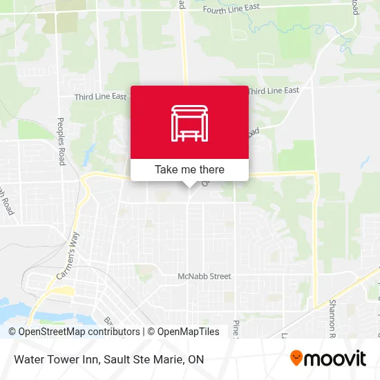 Water Tower Inn map