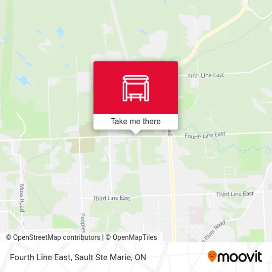 Fourth Line East map