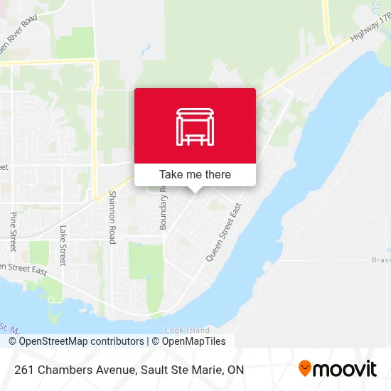 261 Chambers Avenue map