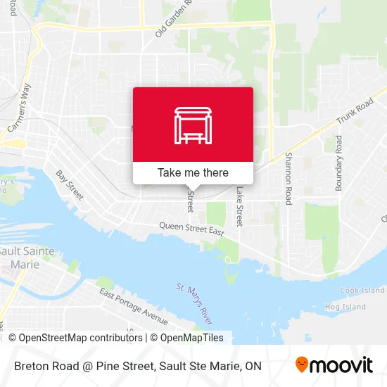 Breton Road @ Pine Street map
