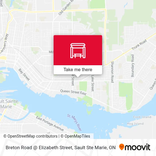 Breton Road @ Elizabeth Street map