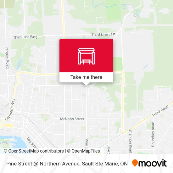 Pine Street @ Northern Avenue map