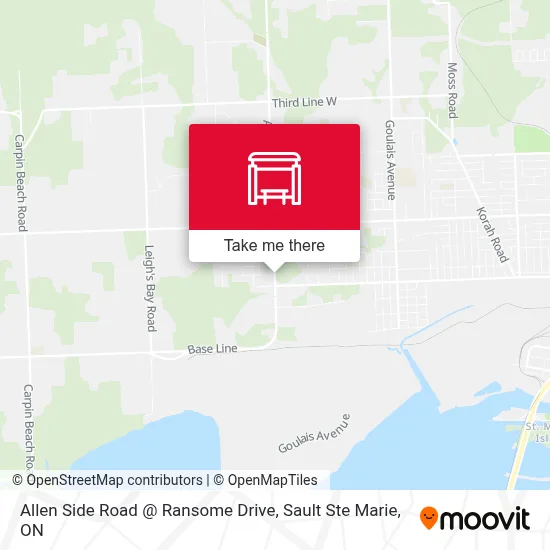Allen Side Road @ Ransome Drive map