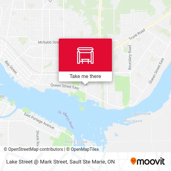 Lake Street @ Mark Street map