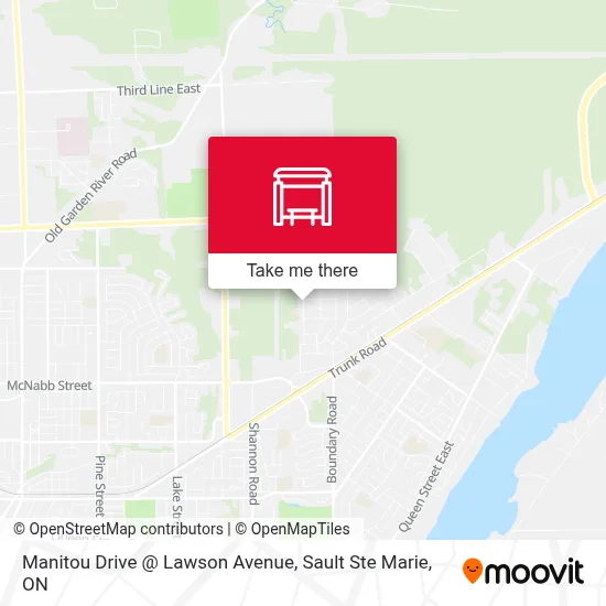 Manitou Drive @ Lawson Avenue map